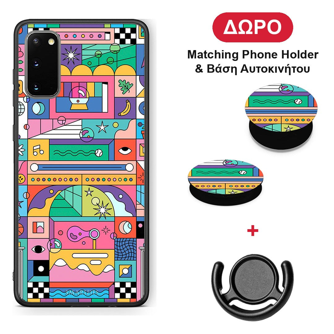 Bubbles Soap - Samsung Galaxy S20 θήκη + Δώρο Phone Holder & Βάση Αυτοκινήτου