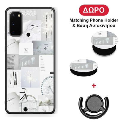 Collage Make Me Wonder - Samsung Galaxy S20 θήκη + Δώρο Phone Holder & Βάση Αυτοκινήτου