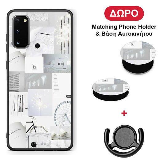 Collage Make Me Wonder - Samsung Galaxy S20 θήκη + Δώρο Phone Holder & Βάση Αυτοκινήτου