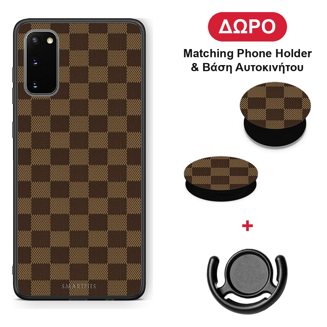 Designer Glamour - Samsung Galaxy S20 θήκη + Δώρο Phone Holder & Βάση Αυτοκινήτου