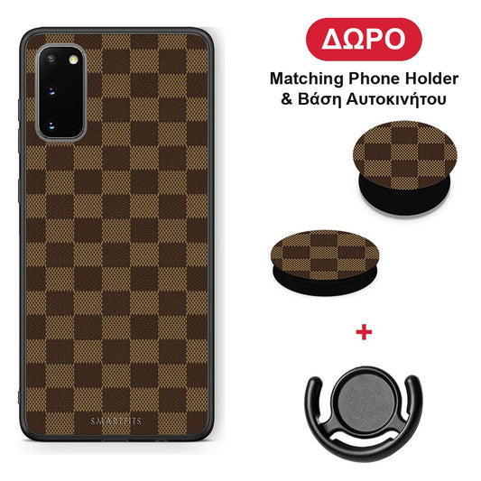 Designer Glamour - Samsung Galaxy S20 θήκη + Δώρο Phone Holder & Βάση Αυτοκινήτου