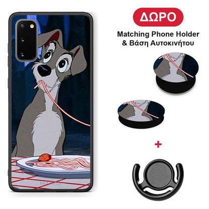 Lady And Tramp 1 - Samsung Galaxy S20 θήκη + Δώρο Phone Holder & Βάση Αυτοκινήτου
