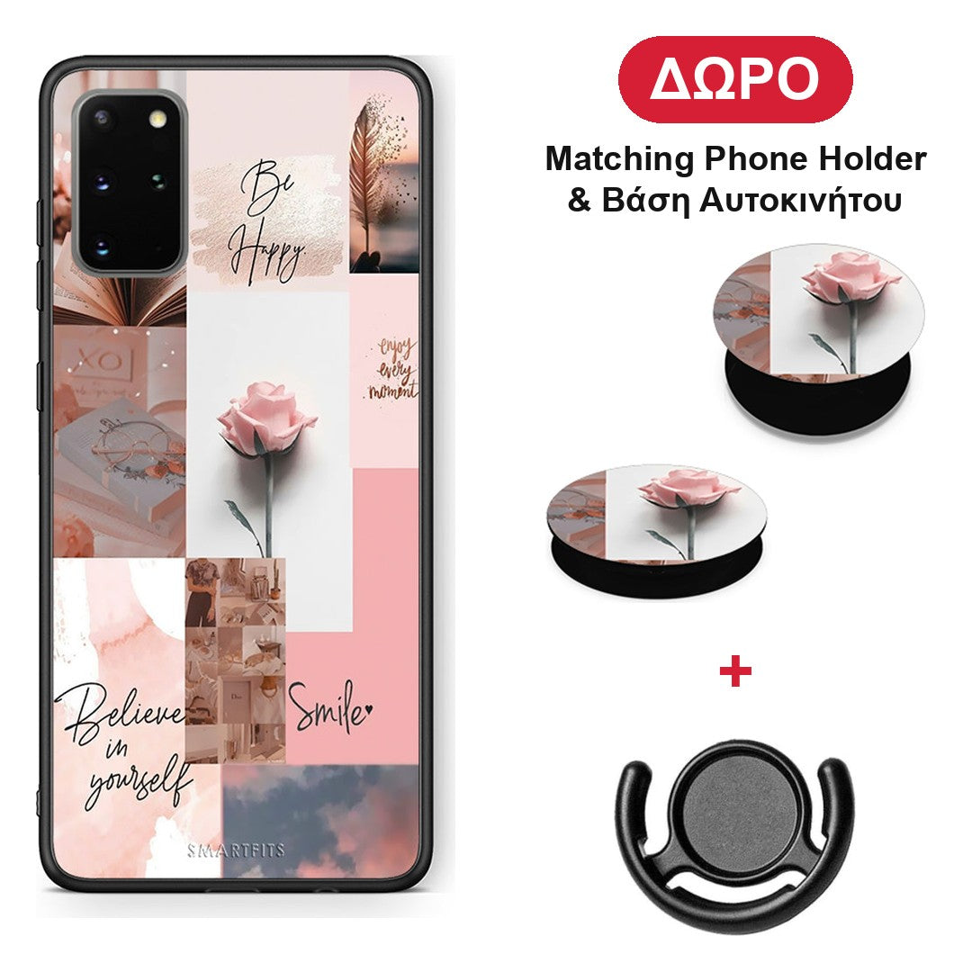 Aesthetic Collage - Samsung Galaxy S20+ θήκη + Δώρο Phone Holder & Βάση Αυτοκινήτου