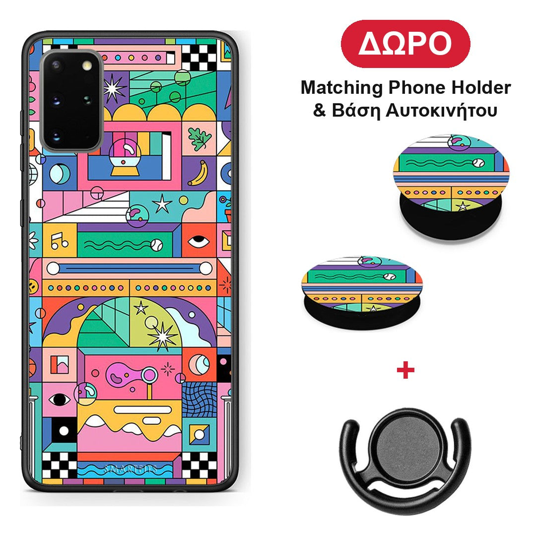 Bubbles Soap - Samsung Galaxy S20+ θήκη + Δώρο Phone Holder & Βάση Αυτοκινήτου