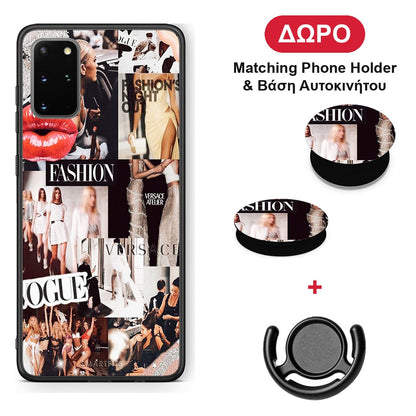 Collage Fashion - Samsung Galaxy S20+ θήκη + Δώρο Phone Holder & Βάση Αυτοκινήτου