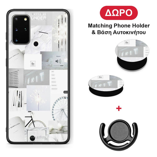 Collage Make Me Wonder - Samsung Galaxy S20+ θήκη + Δώρο Phone Holder & Βάση Αυτοκινήτου