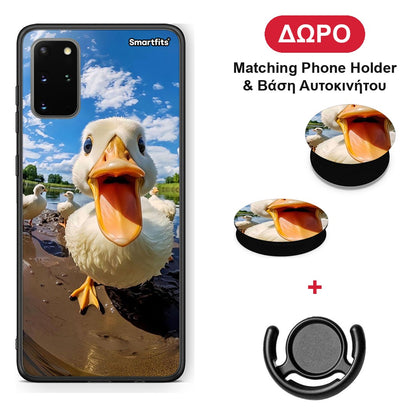 Duck Face - Samsung Galaxy S20+ θήκη + Δώρο Phone Holder & Βάση Αυτοκινήτου