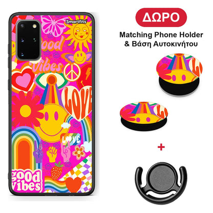 Hippie Love - Samsung Galaxy S20+ θήκη + Δώρο Phone Holder & Βάση Αυτοκινήτου