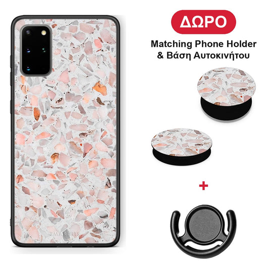 Marble Terrazzo - Samsung Galaxy S20+ θήκη + Δώρο Phone Holder & Βάση Αυτοκινήτου