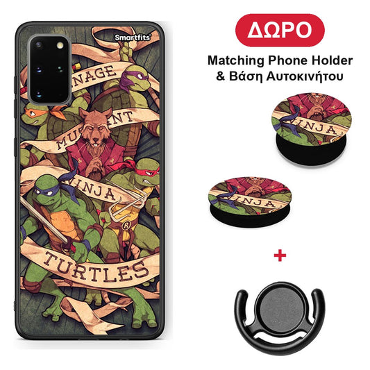 Ninja Turtles - Samsung Galaxy S20+ θήκη + Δώρο Phone Holder & Βάση Αυτοκινήτου