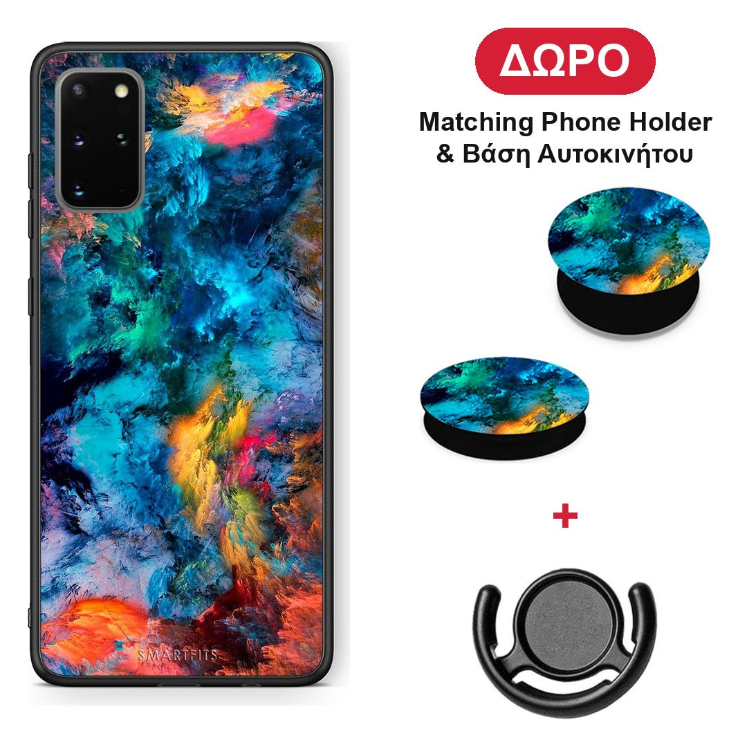 Paint Crayola - Samsung Galaxy S20+ θήκη + Δώρο Phone Holder & Βάση Αυτοκινήτου