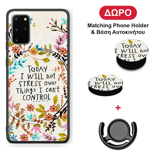 Stress Over - Samsung Galaxy S20+ θήκη + Δώρο Phone Holder & Βάση Αυτοκινήτου