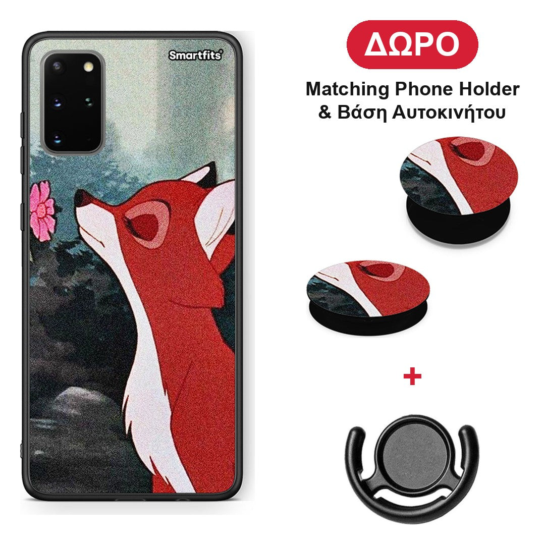 Tod And Vixey Love 2 - Samsung Galaxy S20+ θήκη + Δώρο Phone Holder & Βάση Αυτοκινήτου