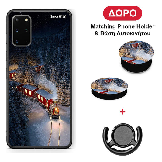 Xmas Train - Samsung Galaxy S20+ θήκη + Δώρο Phone Holder & Βάση Αυτοκινήτου