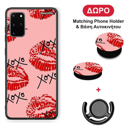 XOXO Lips - Samsung Galaxy S20+ θήκη + Δώρο Phone Holder & Βάση Αυτοκινήτου