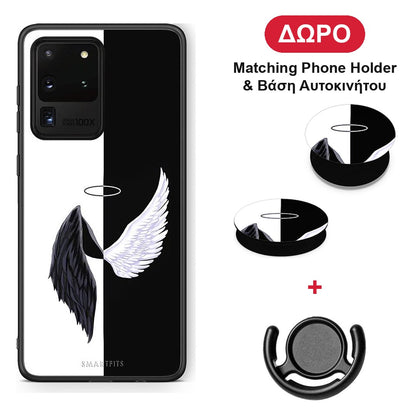 Angels Demons - Samsung Galaxy S20 Ultra θήκη + Δώρο Phone Holder & Βάση Αυτοκινήτου