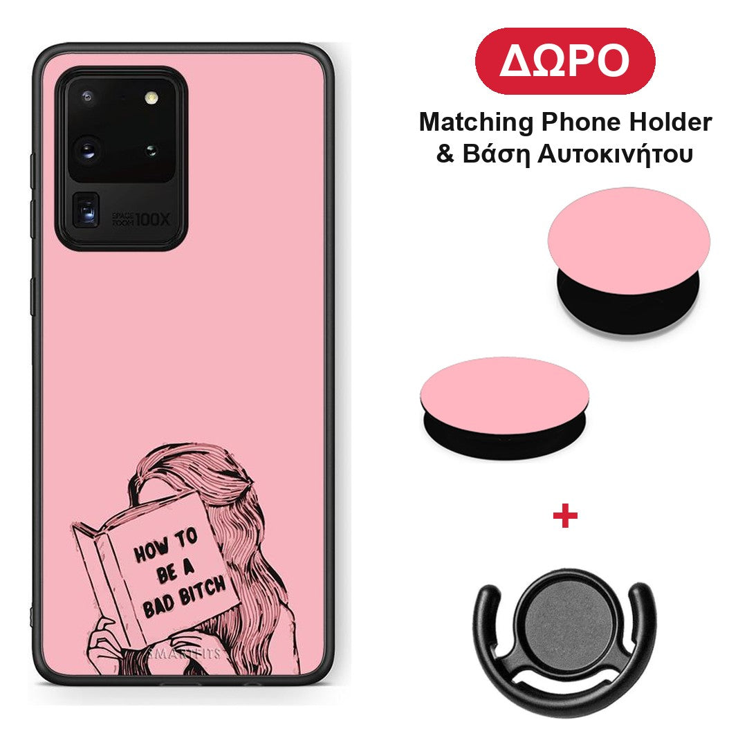 Bad Bitch - Samsung Galaxy S20 Ultra θήκη + Δώρο Phone Holder & Βάση Αυτοκινήτου