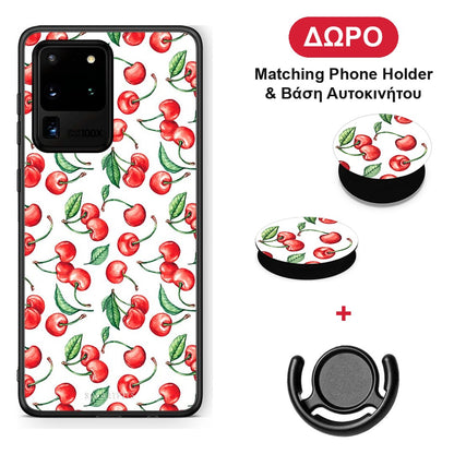 Cherry Summer - Samsung Galaxy S20 Ultra θήκη + Δώρο Phone Holder & Βάση Αυτοκινήτου