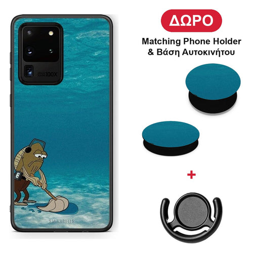 Clean The Ocean - Samsung Galaxy S20 Ultra θήκη + Δώρο Phone Holder & Βάση Αυτοκινήτου