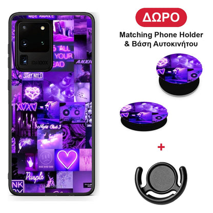 Collage Stay Wild - Samsung Galaxy S20 Ultra θήκη + Δώρο Phone Holder & Βάση Αυτοκινήτου