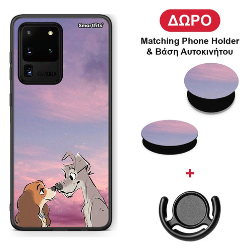 Lady And Tramp - Samsung Galaxy S20 Ultra θήκη + Δώρο Phone Holder & Βάση Αυτοκινήτου