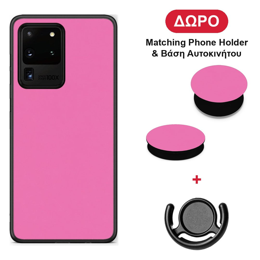 Rose Pink - Samsung Galaxy S20 Ultra θήκη + Δώρο Phone Holder & Βάση Αυτοκινήτου