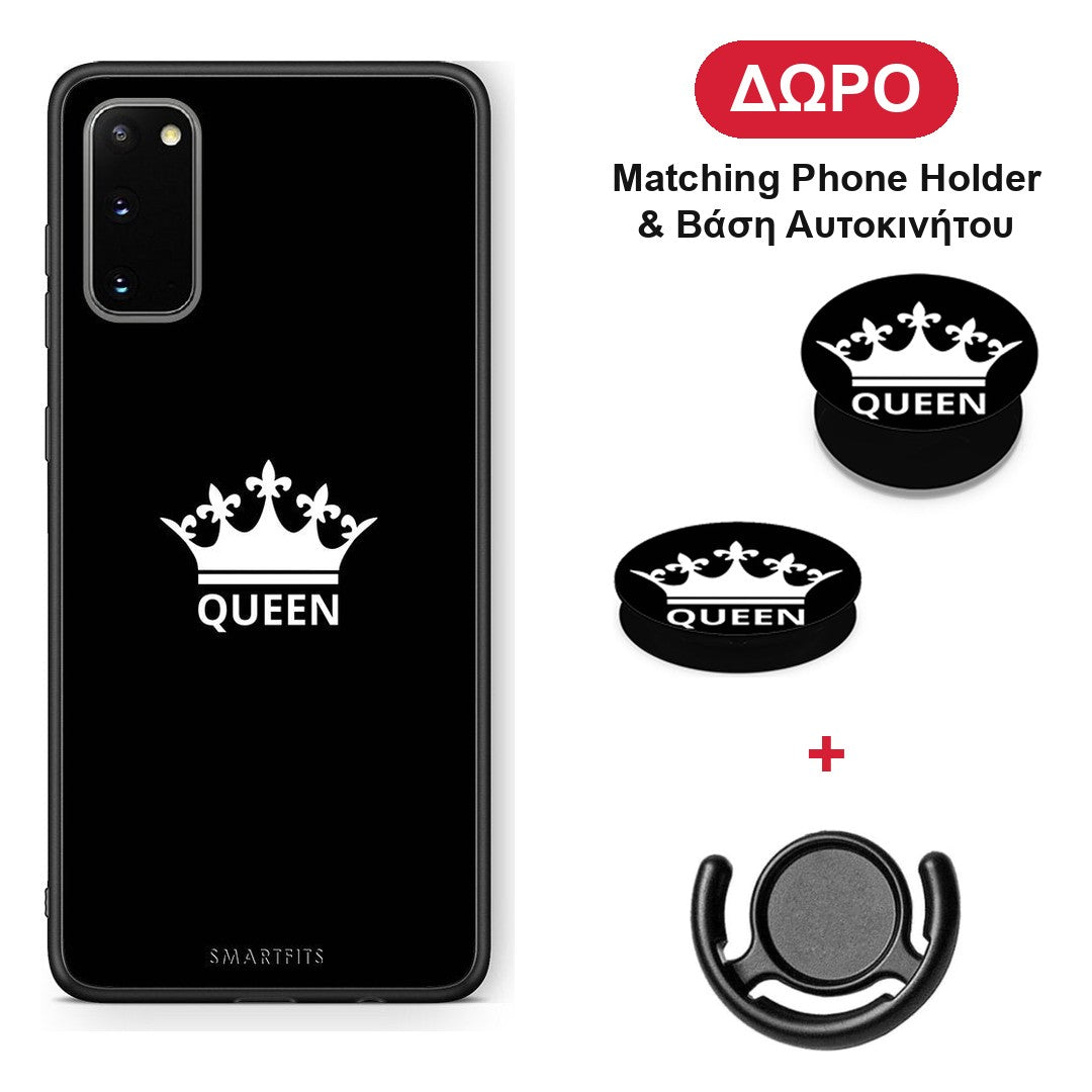 Valentine Queen - Samsung Galaxy S20 θήκη + Δώρο Phone Holder & Βάση Αυτοκινήτου