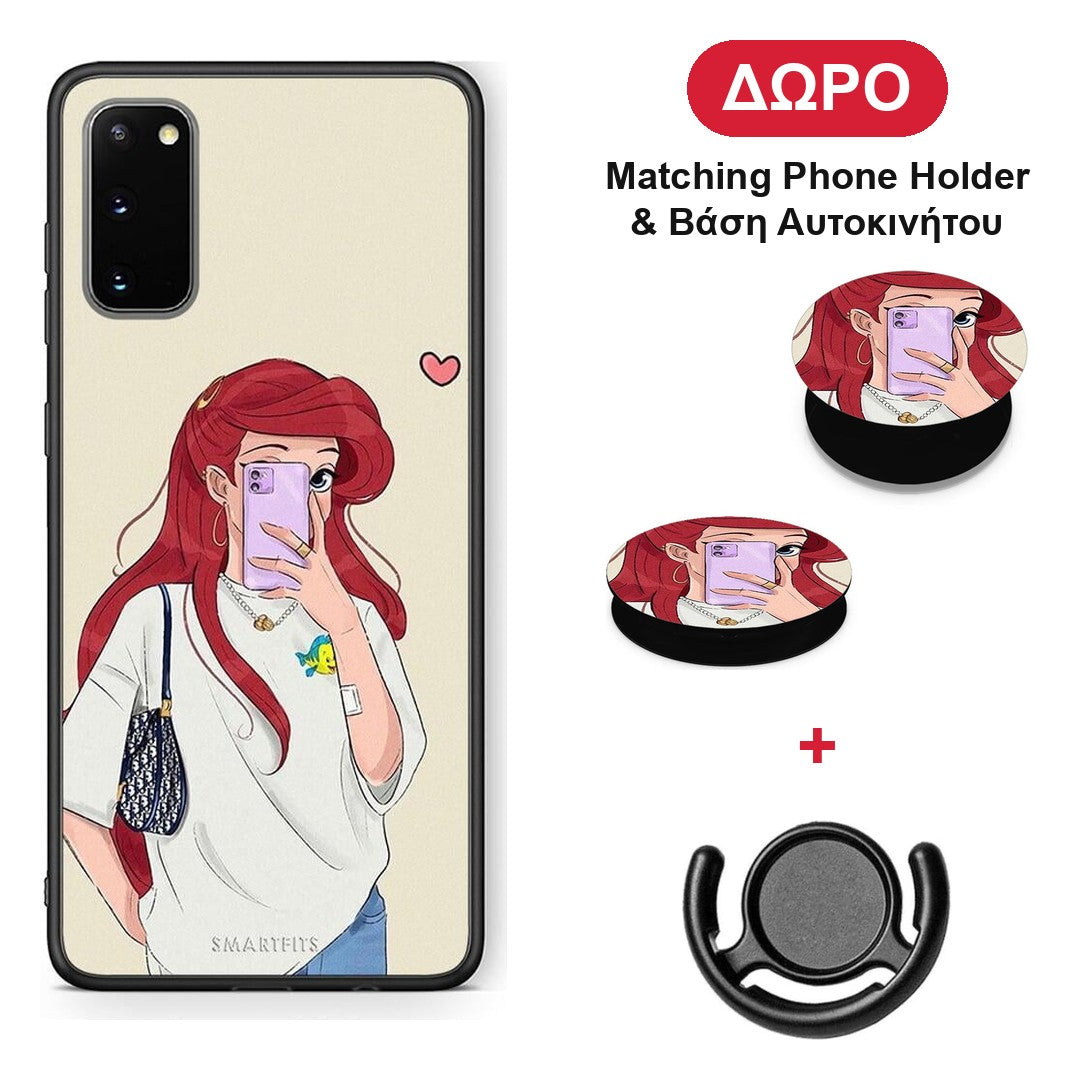 Walking Mermaid - Samsung Galaxy S20 θήκη + Δώρο Phone Holder & Βάση Αυτοκινήτου