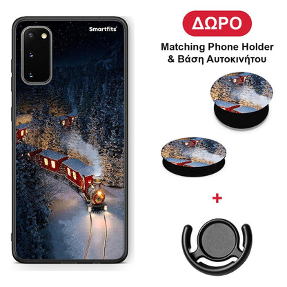 Xmas Train - Samsung Galaxy S20 θήκη + Δώρο Phone Holder & Βάση Αυτοκινήτου
