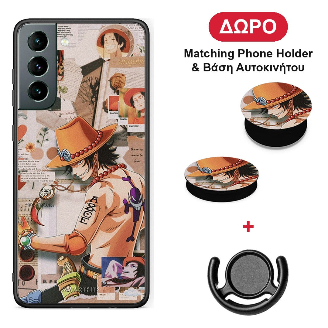 Anime Collage - Samsung Galaxy S21 θήκη + Δώρο Phone Holder & Βάση Αυτοκινήτου
