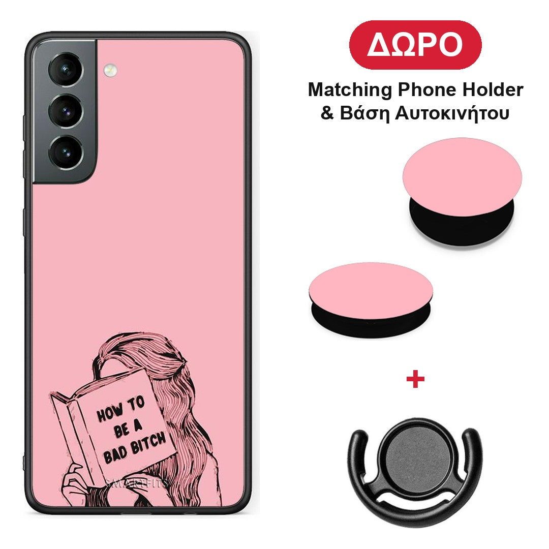 Bad Bitch - Samsung Galaxy S21 θήκη + Δώρο Phone Holder & Βάση Αυτοκινήτου
