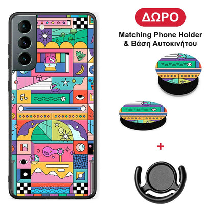 Bubbles Soap - Samsung Galaxy S21 θήκη + Δώρο Phone Holder & Βάση Αυτοκινήτου