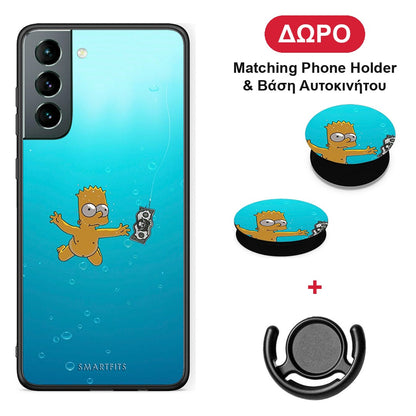 Chasing Money - Samsung Galaxy S21 θήκη + Δώρο Phone Holder & Βάση Αυτοκινήτου