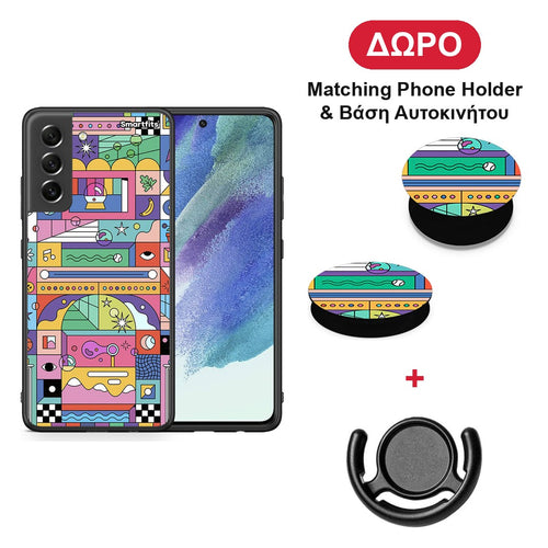 Bubbles Soap - Samsung Galaxy S21 FE θήκη + Δώρο Phone Holder & Βάση Αυτοκινήτου