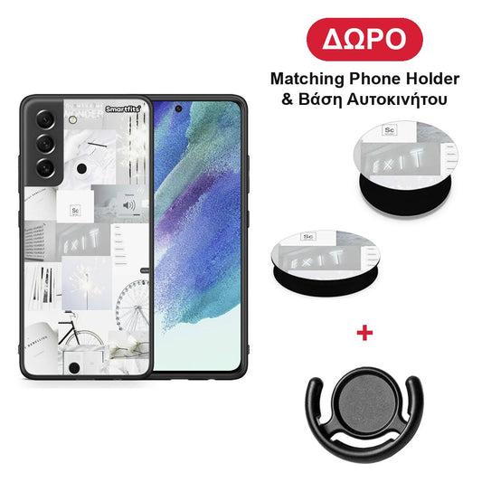 Collage Make Me Wonder - Samsung Galaxy S21 FE θήκη + Δώρο Phone Holder & Βάση Αυτοκινήτου