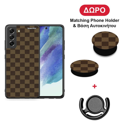Designer Glamour - Samsung Galaxy S21 FE θήκη + Δώρο Phone Holder & Βάση Αυτοκινήτου