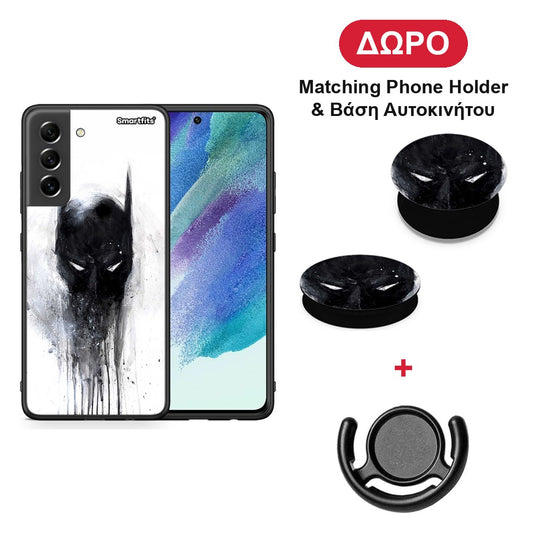 Hero Paint Bat - Samsung Galaxy S21 FE θήκη + Δώρο Phone Holder & Βάση Αυτοκινήτου