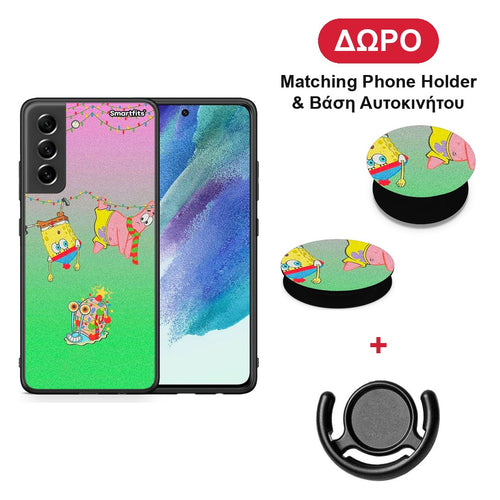 Xmas Lights - Samsung Galaxy S21 FE θήκη + Δώρο Phone Holder & Βάση Αυτοκινήτου