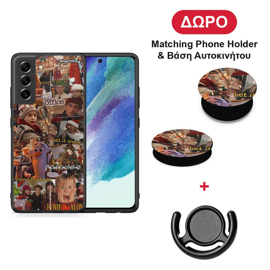 Xmas Wishes - Samsung Galaxy S21 FE θήκη + Δώρο Phone Holder & Βάση Αυτοκινήτου