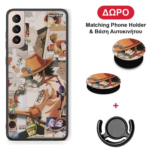 Anime Collage - Samsung Galaxy S21+ θήκη + Δώρο Phone Holder & Βάση Αυτοκινήτου
