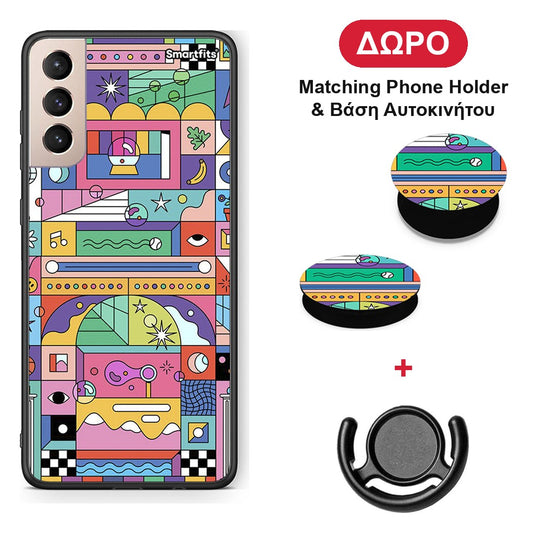 Bubbles Soap - Samsung Galaxy S21+ θήκη + Δώρο Phone Holder & Βάση Αυτοκινήτου