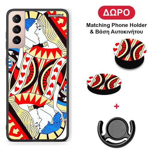 Card Love - Samsung Galaxy S21+ θήκη + Δώρο Phone Holder & Βάση Αυτοκινήτου