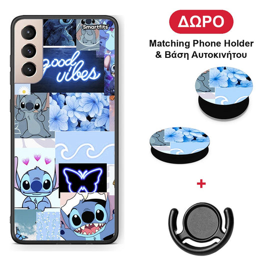 Collage Good Vibes - Samsung Galaxy S21+ θήκη + Δώρο Phone Holder & Βάση Αυτοκινήτου