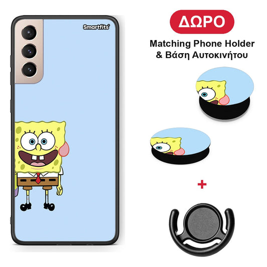 Friends Bob - Samsung Galaxy S21+ θήκη + Δώρο Phone Holder & Βάση Αυτοκινήτου