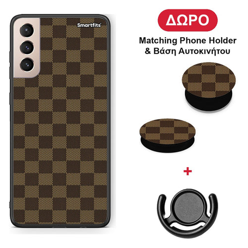 Designer Glamour - Samsung Galaxy S21+ θήκη + Δώρο Phone Holder & Βάση Αυτοκινήτου