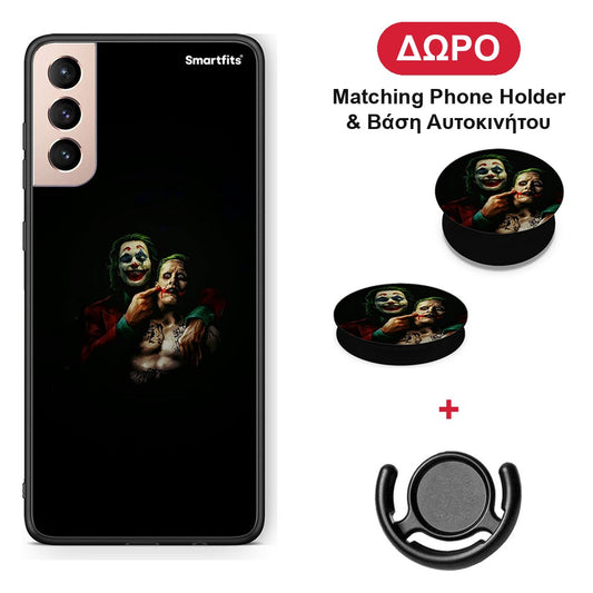 Hero Clown - Samsung Galaxy S21+ θήκη + Δώρο Phone Holder & Βάση Αυτοκινήτου