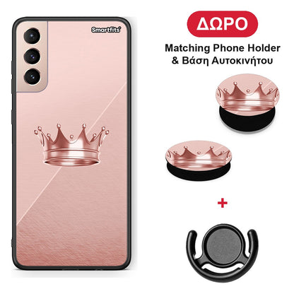 Minimal Crown - Samsung Galaxy S21+ θήκη + Δώρο Phone Holder & Βάση Αυτοκινήτου