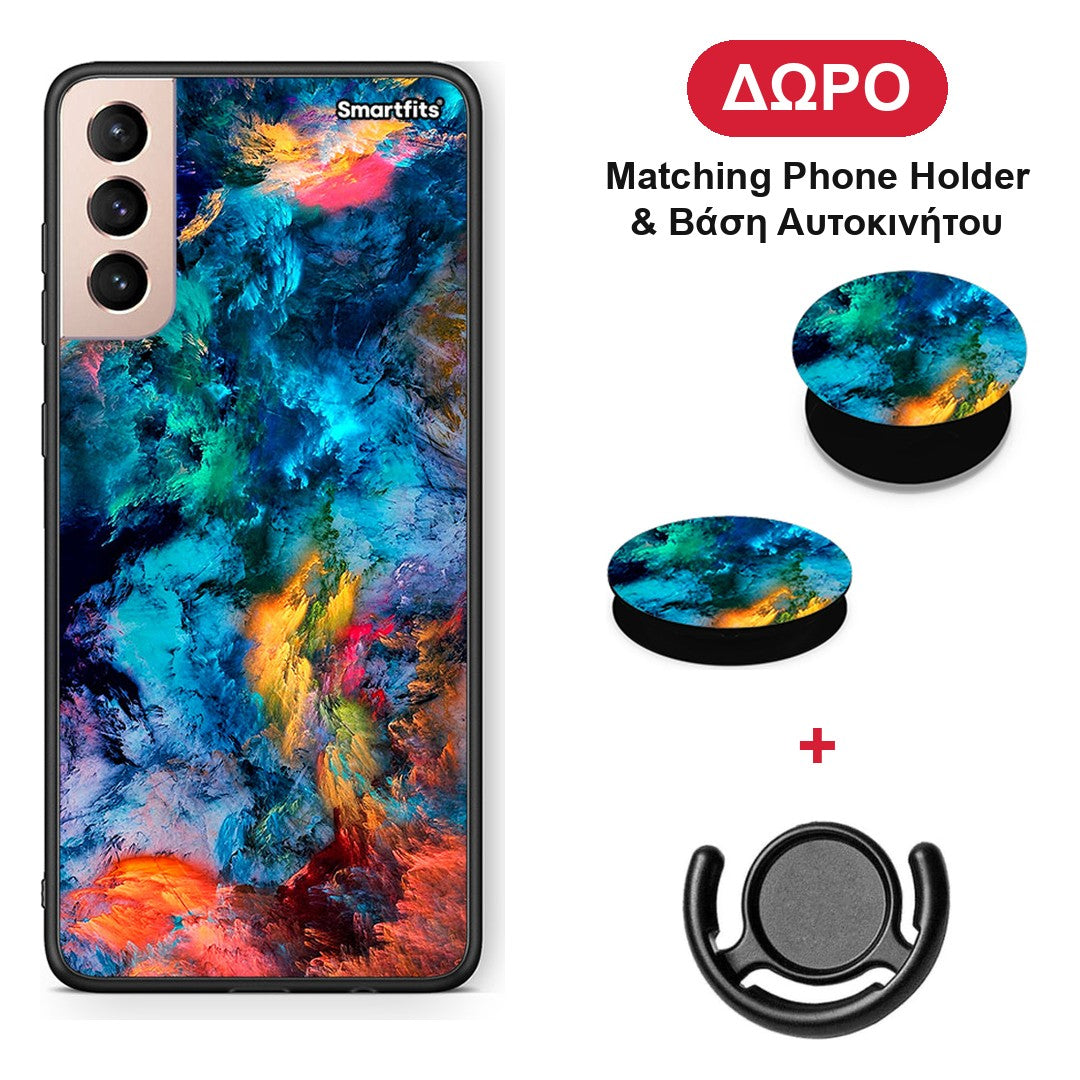 Paint Crayola - Samsung Galaxy S21+ θήκη + Δώρο Phone Holder & Βάση Αυτοκινήτου