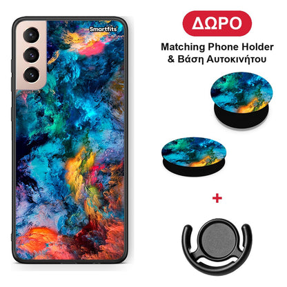 Paint Crayola - Samsung Galaxy S21+ θήκη + Δώρο Phone Holder & Βάση Αυτοκινήτου
