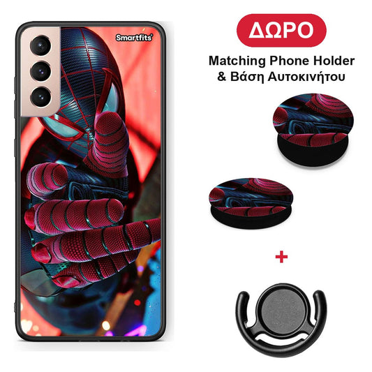 Spider Hand - Samsung Galaxy S21+ θήκη + Δώρο Phone Holder & Βάση Αυτοκινήτου